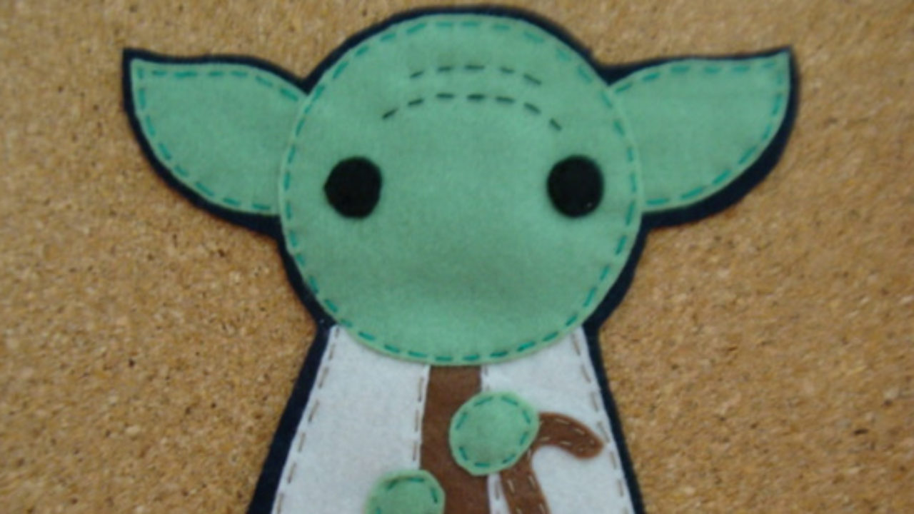 Chaveiro Star Wars Personagem Mestre Yoda Feltro